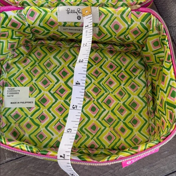 Lilly Pulitzer for Target Travel cosmetic train case in "Fan Dance" print - Picture 7 of 7